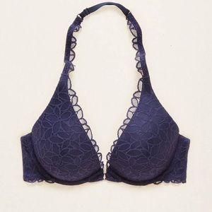 NEVER WORN AERIE LIGHTLY LINED BLUE LACE BRA